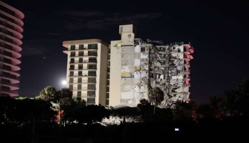 Derrumbe de edificio en Miami