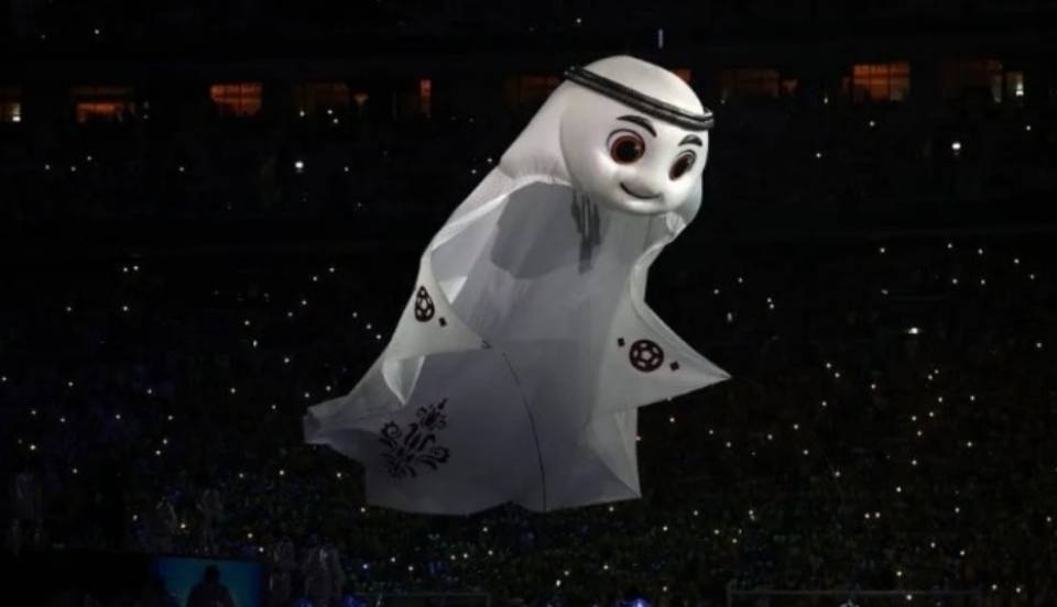 La'eeb voló por el cielo de Qatar 2022