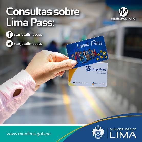 Tarjetas Lima Pass y Metropolitano ya pueden ser recargadas en Tambo