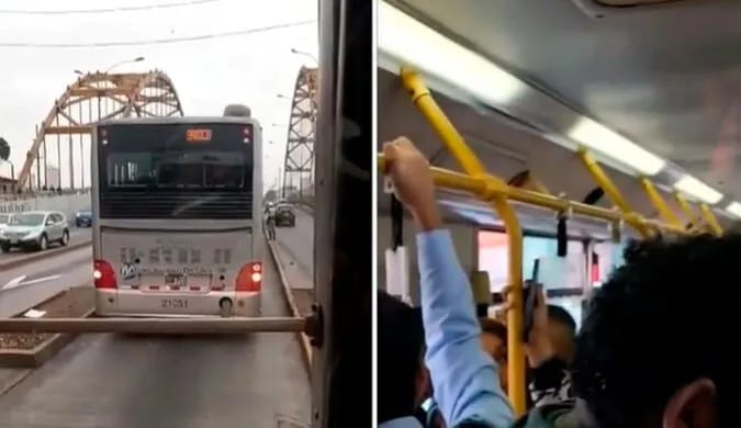 Metropolitano: Reportan bus malogrado que obstaculiza el paso en la estación Caquetá