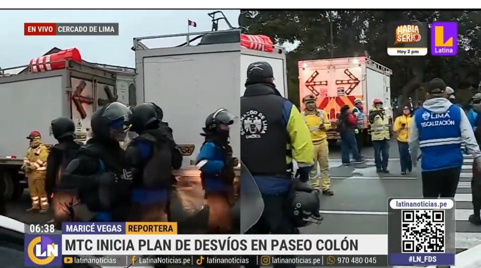 Línea 2 Metro de Lima : En medio de enfrentamientos se inició hoy plan de desvío para la construcción del primer subterráneo en el país 