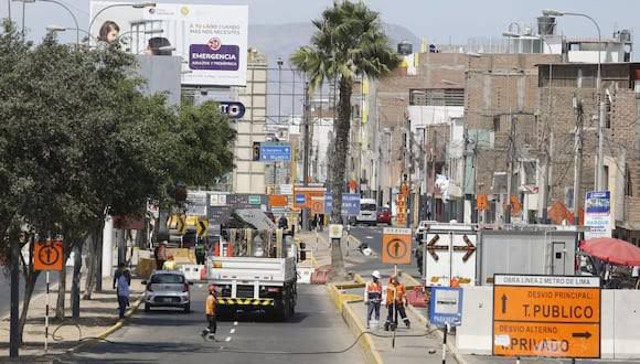 Línea 2 Metro de Lima : En medio de enfrentamientos se inició hoy plan de desvío para la construcción del primer subterráneo en el país 