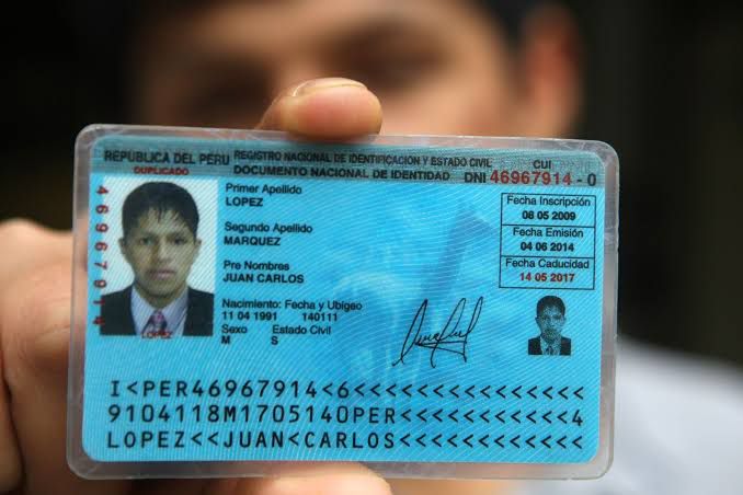 Más de un millón y medio de peruanos tienen el DNI vencido