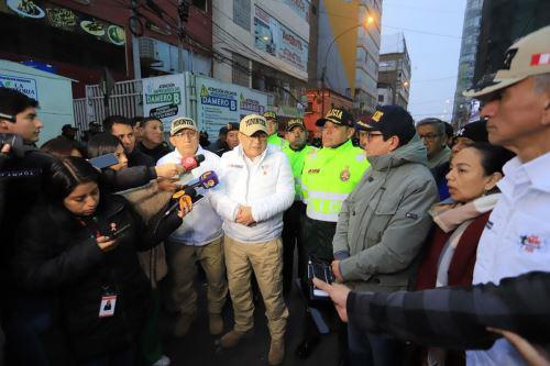 Gamarra contará con base policial de 250 efectivos durante todo el día