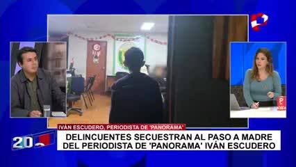 Dile a tu hijo que se calle": periodista Iván Escudero pide justicia y llegar hasta el final para saber quién secuestró a su madre. 