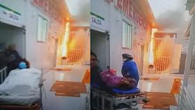 SJM: 7 unidades de bomberos controlaron incendio en hospital María Auxiliadora