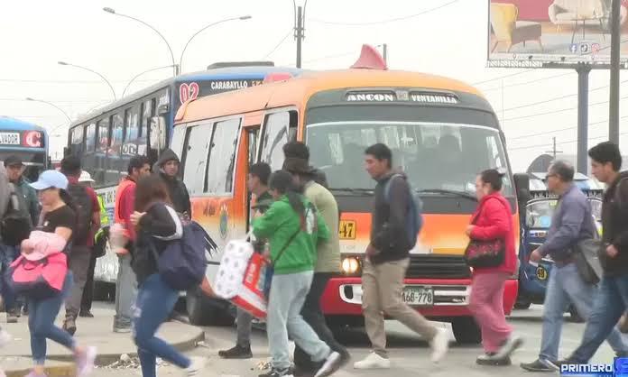 Gremios de transportes de Lima norte anuncian paro de 72 horas desde este 10 de octubre