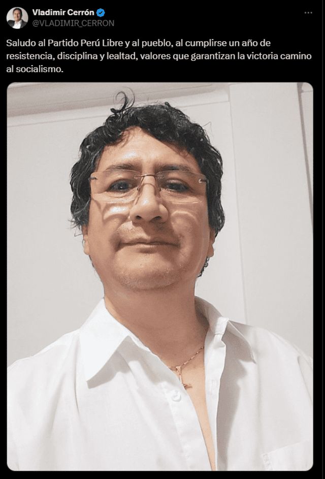 !Qué verguenza! Vladimir Cerrón  califica su fuga como “un año de resistencia “