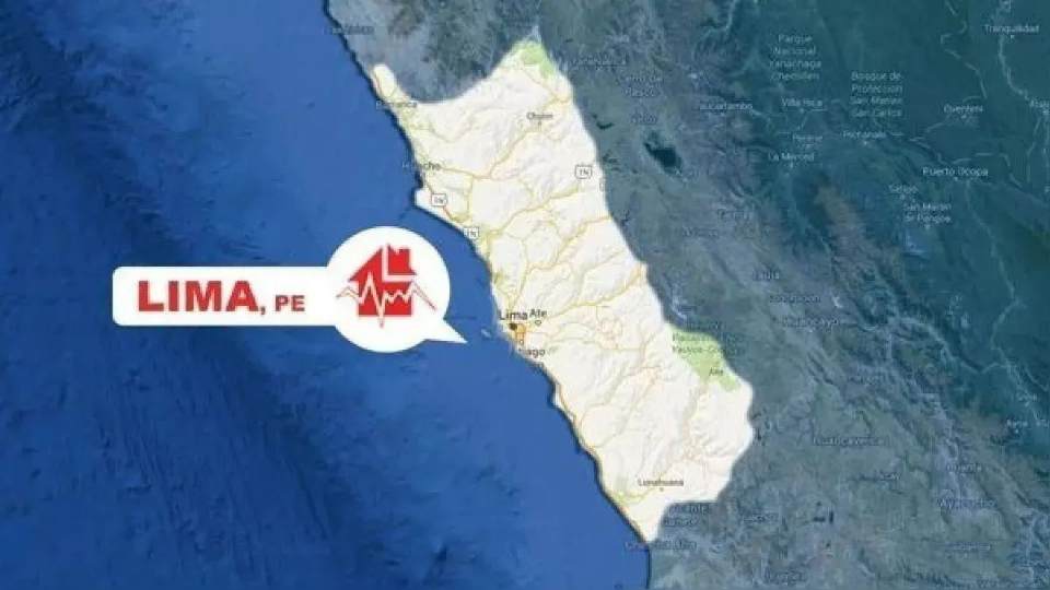 El epicentro del sismo se ubicó a 50 kilómetros al sureste de Lunahuaná