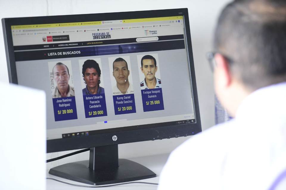 Mininter invierte más de S/ 2 millones en recompensas para capturar prófugos en 2024