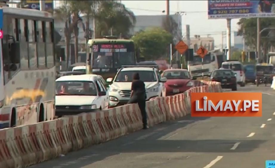 Caos y confusión en el Callao por obras del Metro de Lima 