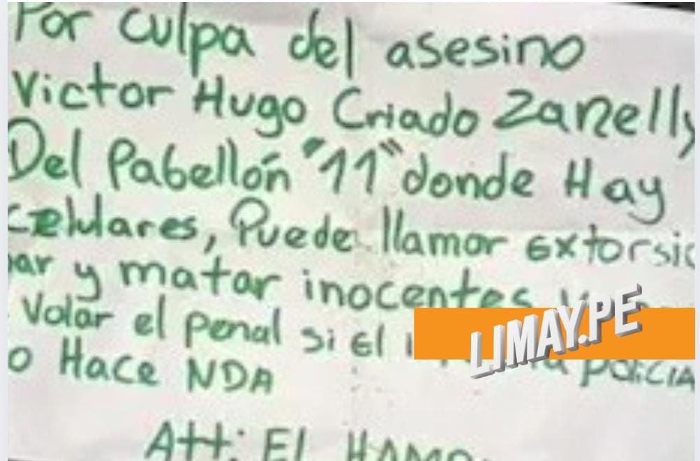 Dejan granada con mensaje amenazante en penal Castro Castro: exigen destitución de directores del INPE