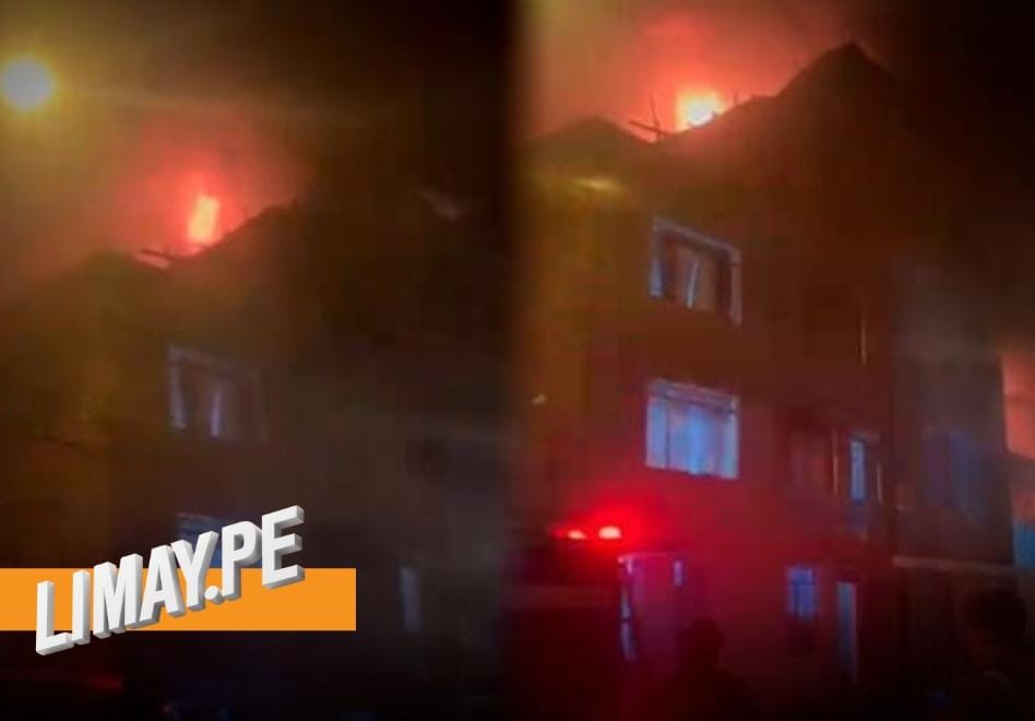 Inferno en el centro: incendio arrasa vivienda en Cercado de Lima