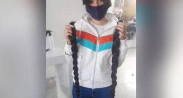 México: Jovencita vendió su cabello para comprar oxígeno para su abuelo afectado por COVID-19