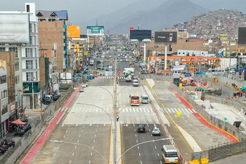Línea 2 del Metro: Liberan 6 carriles e implementan corredores peatonales en Av Nicolas Ayllón 