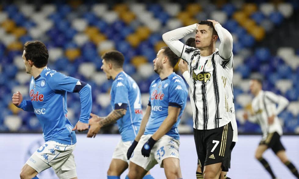 Juventus cae 1-0 en casa del Napoli y sufre su tercera derrota en la Serie A