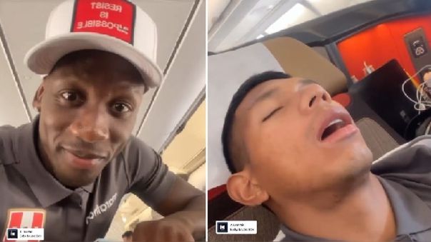 [VIDEO] Advíncula bromea con el sueño del ‘Orejitas’ en pleno vuelo rumbo a Qatar