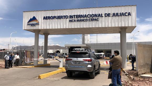 Aerolíneas cancelan sus vuelos a Juliaca por cierre temporal del aeropuerto