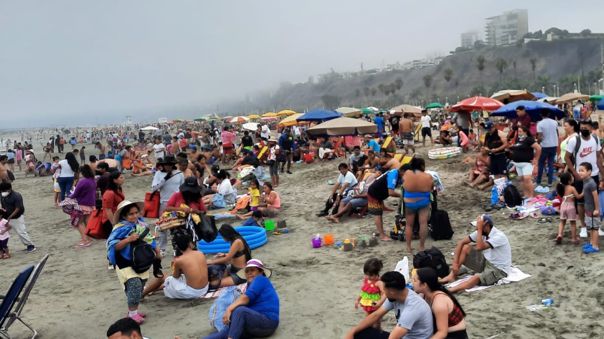 Bañistas gozaron el fin de semana en playas de la Costa Verde
