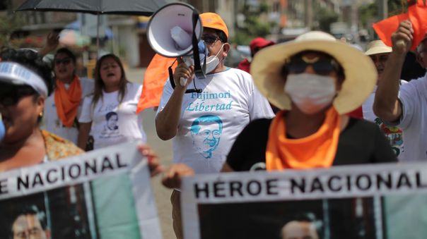 Alberto Fujimori: Simpatizantes exigen la salida del exmandatario