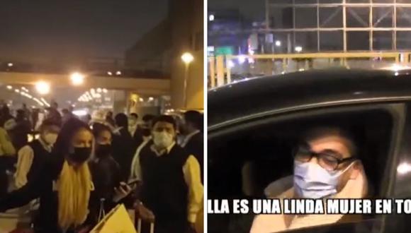 VIDEO: Álvaro Paz de la Barra es captado recogiendo a Jamila Dahabreh en el aeropuerto