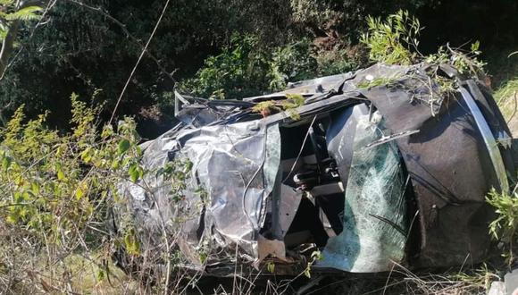 Apurímac: Despiste de minivan deja cuatro muertos y tres heridos 