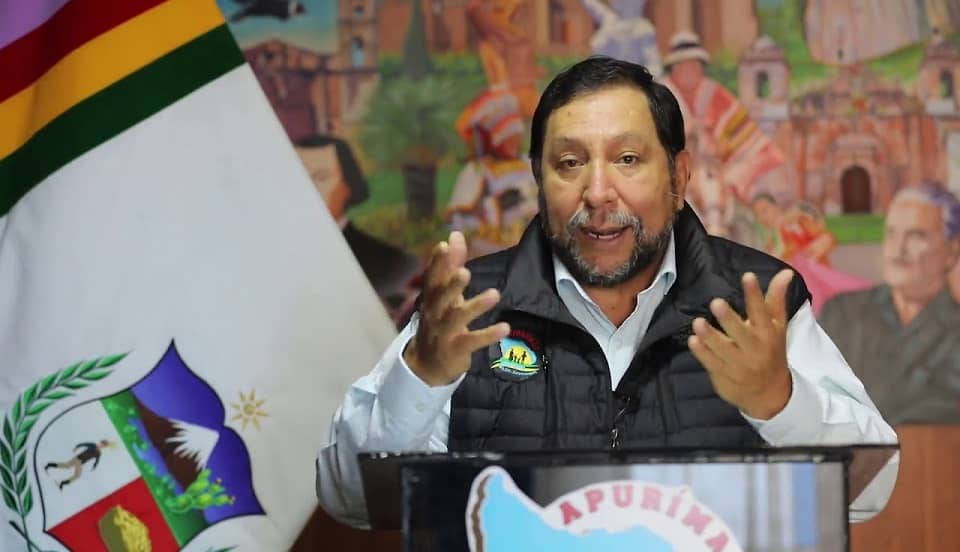 Apurímac: gobernador regional asegura 709 muertes por COVID-19 hasta el último martes
