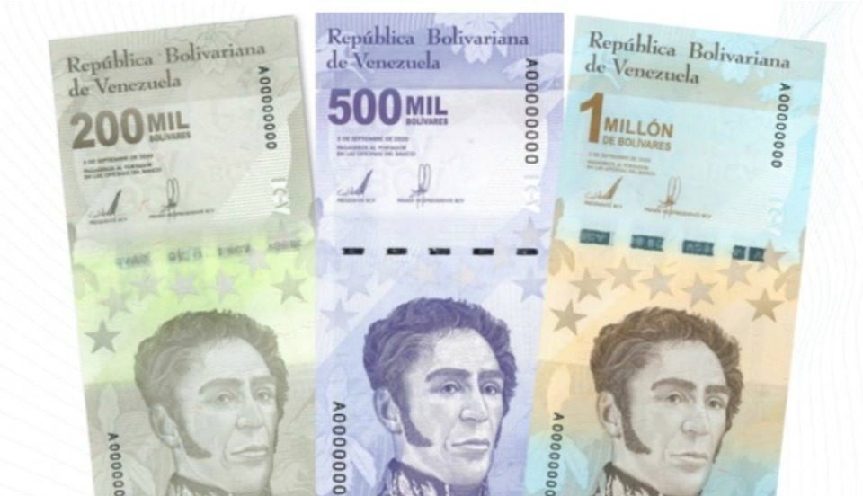 Venezuela emite tres nuevos billetes que juntos no valen ni un dólar