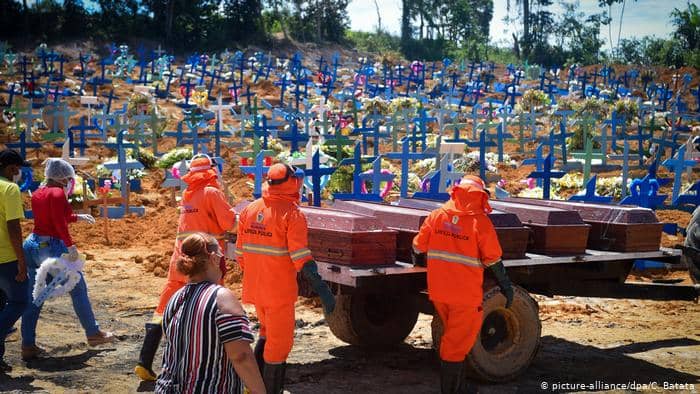 Brasil: Por primera vez supera los 3 mil muertos por COVID-19 en un día