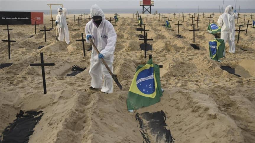 Brasil: Por quinto día consecutivo supera las 2.400 muertes por COVID-19Brasil: Por quinto día consecutivo supera las 2.400 muertes por COVID-19