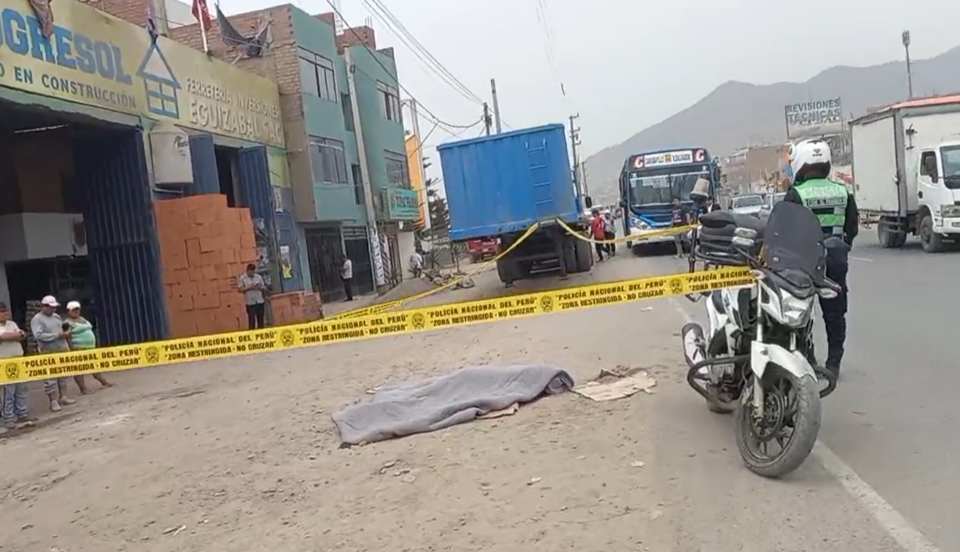 Carabayllo: Profesor jubilado muere tras ser atropellado por camión de carga pesada