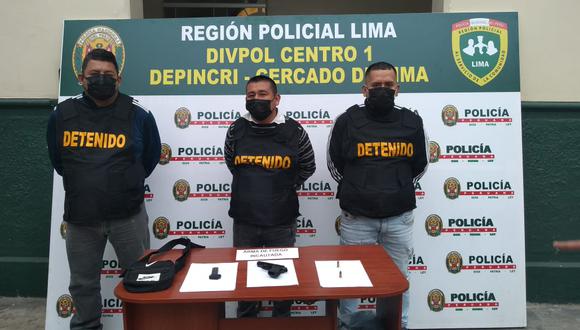 Cercado de Lima: Delincuentes que recién salían de prisión extorsionaban a comerciantes