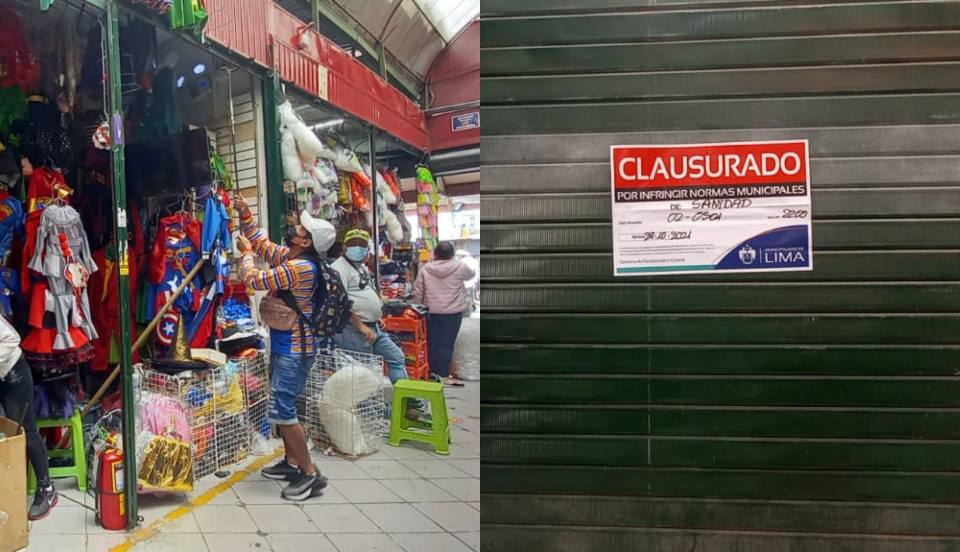 Cercado de Lima: Clausuran tiendas por vender máscaras con materiales tóxicos