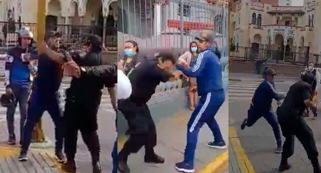 Cercado de Lima: Venezolano agrede a policía durante intervención 