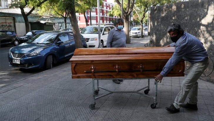 Chile reporta 117 fallecidos por COVID-19 en las últimas 24 horas