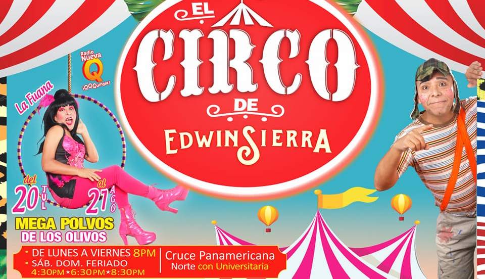 Entérate cómo ganar entradas gratis para el circo de Edwin Sierra 