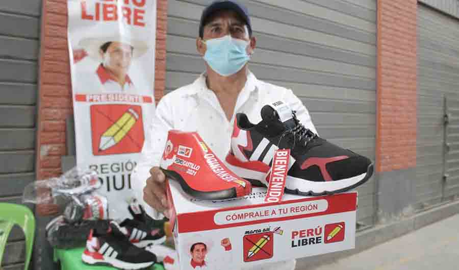 Creador de la zapatillas Pedro Castillo dice no tener vínculos con el partido Perú Libre