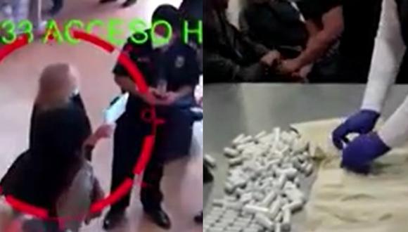 Anciana fue detenida tras intentar viajar con más de 1 kg de cocaína