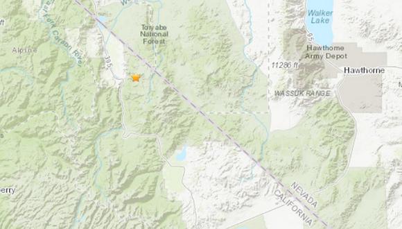 Estados Unidos: Registran terremoto de magnitud 6 en la frontera entre California y Nevada