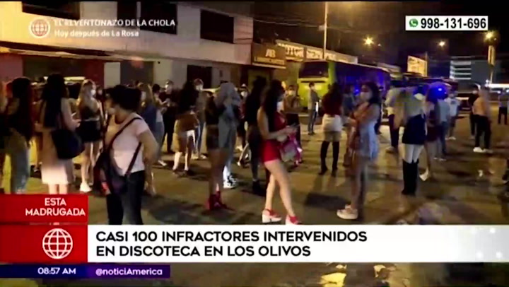 Los Olivos: intervienen a casi 100 jóvenes en una discoteca en pleno toque de queda 