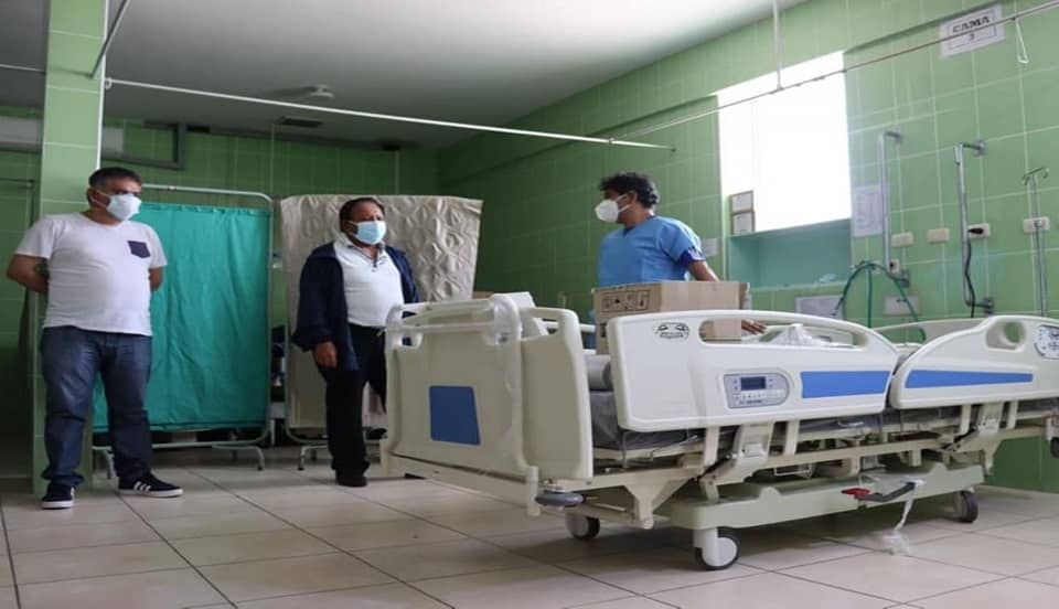(FOTO) Chimbote: hospital regional Eleazar Guzmán Barrón recibe nuevas camas UCI