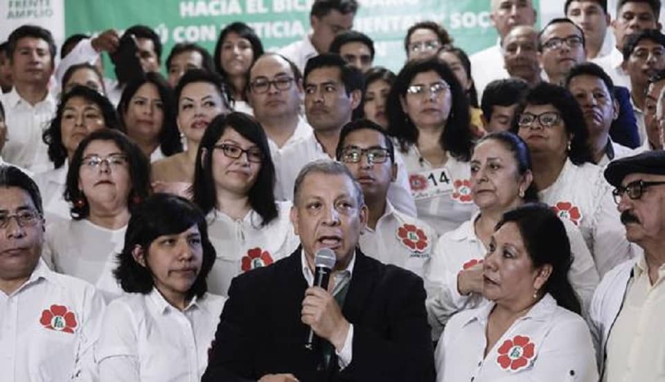 Frente Amplio en conversaciones con Perú Libre para unirse a la campaña de Pedro Castillo