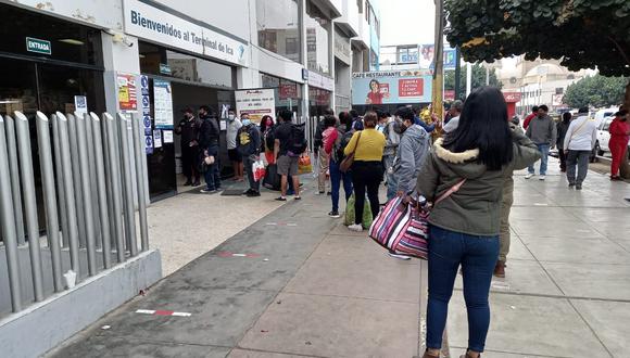Ica: Reportan alza de precio de pasajes hacia Lima y ciudades del norte