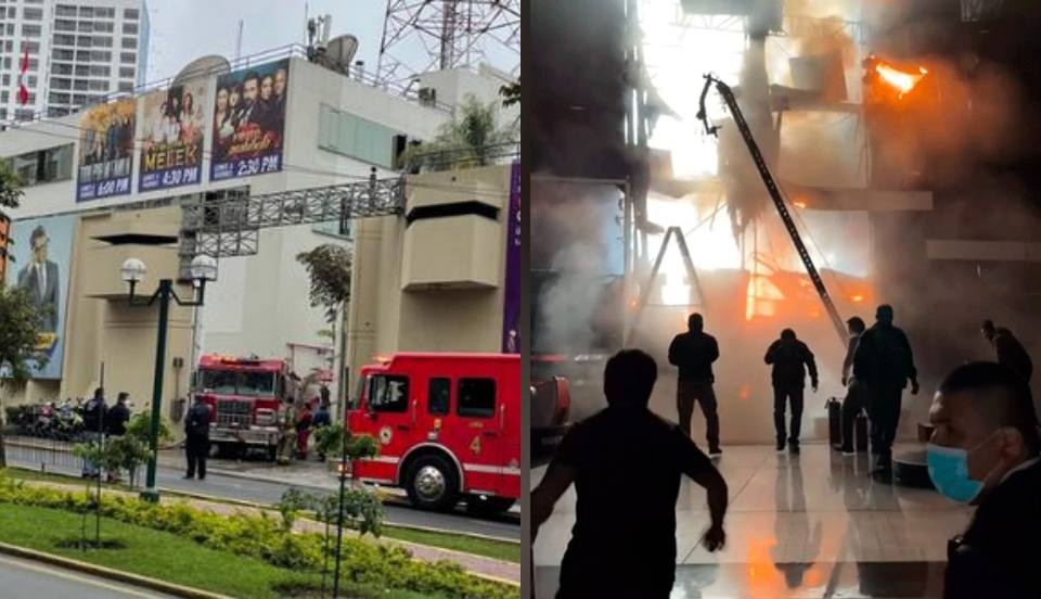 Jesús María: Bomberos atienden incendio en instalaciones de Latina