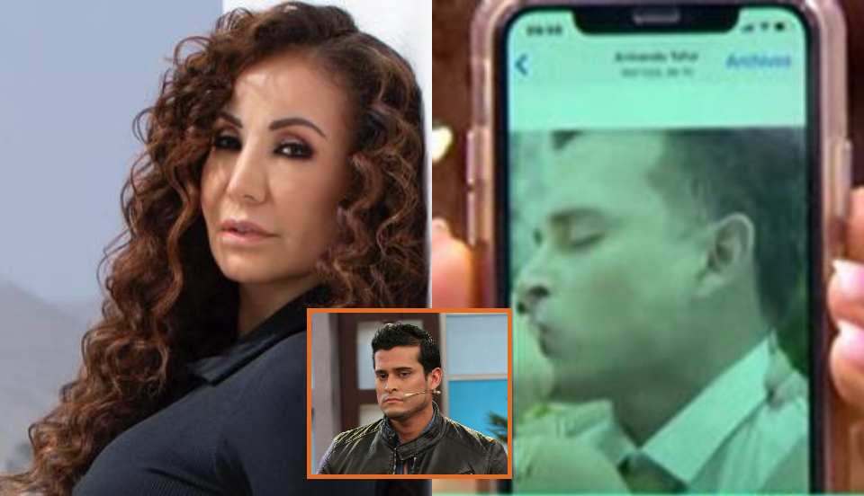 Janet muestra foto de Christian Domínguez besando a misteriosa mujer