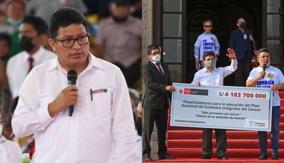 López asegura que cheque ofrecido por Castillo a niños con cáncer era un presupuesto a largo plazo