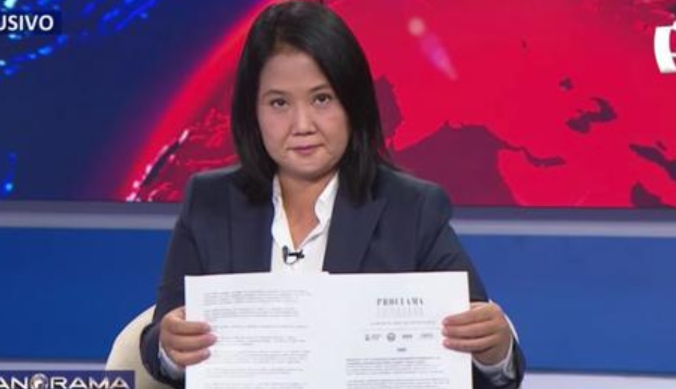 Elecciones 2021: Keiko Fujimori firma Proclama Ciudadana