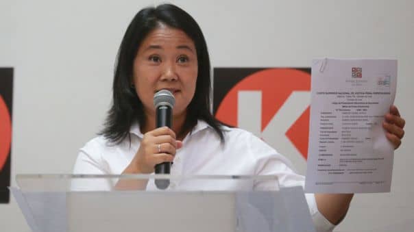 Keiko Fujimori asegura que si llega a la presidencia no obstruirá los procesos judiciales en su contra