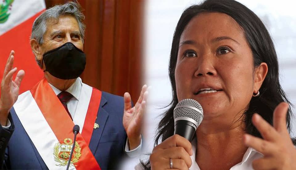 Keiko Fujimori sobre Francisco Sagasti: "No debe interferir en mi legítimo derecho a defender nuestros votos"