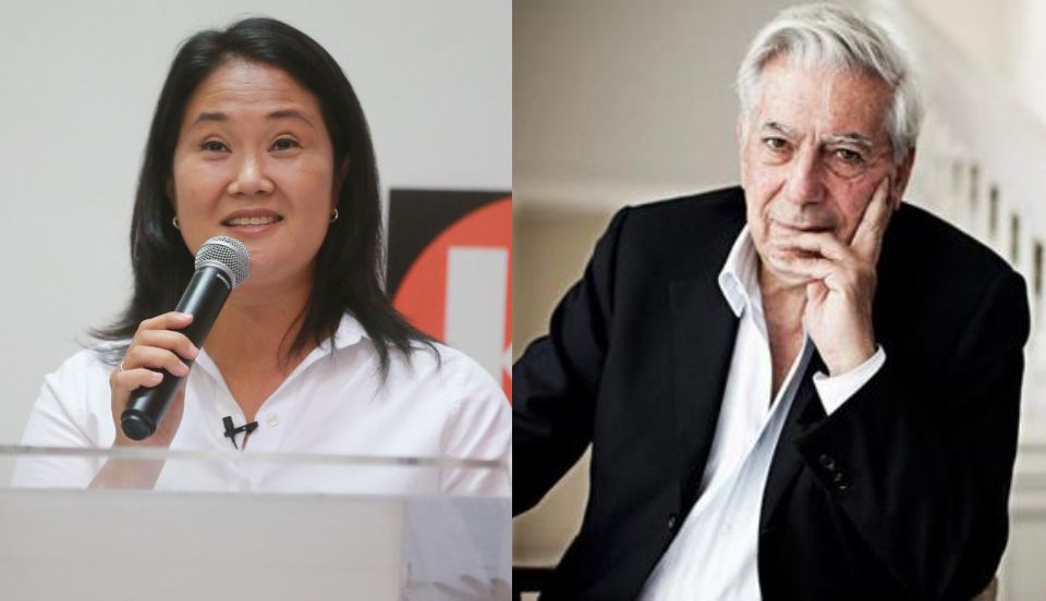 Keiko Fujimori agradece a Mario Vargas Llosa por ser "el primero que se puso la camiseta del Perú"